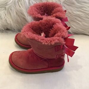 UGG Pink Shearling Boots